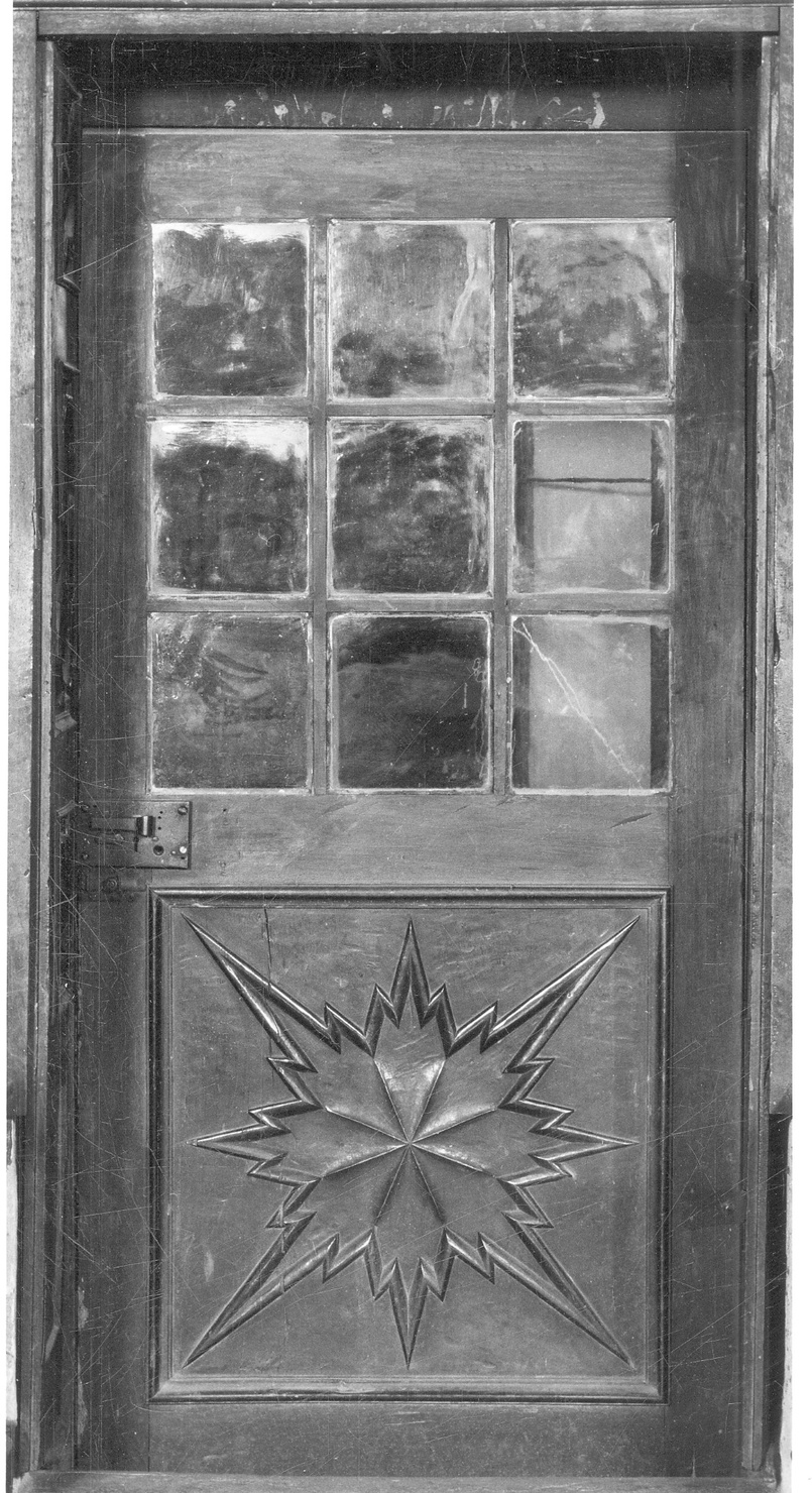 porta - ad un battente, opera isolata - bottega piemontese (inizio sec. XVIII)