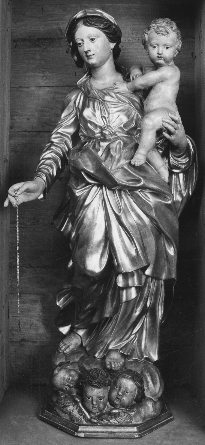 Madonna con Bambino (statua, opera isolata) - bottega piemontese (metà sec. XVIII)