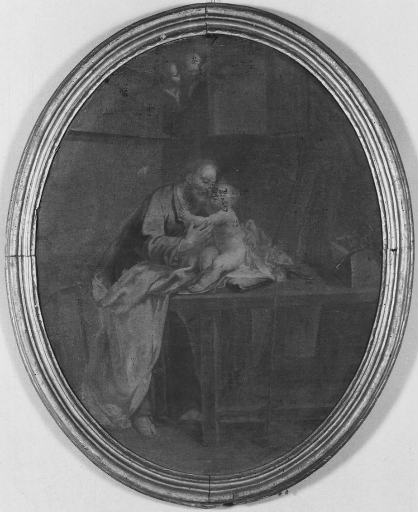 San Giuseppe e Gesù Bambino (dipinto, opera isolata) di Verani Agostino (terzo quarto sec. XVIII)
