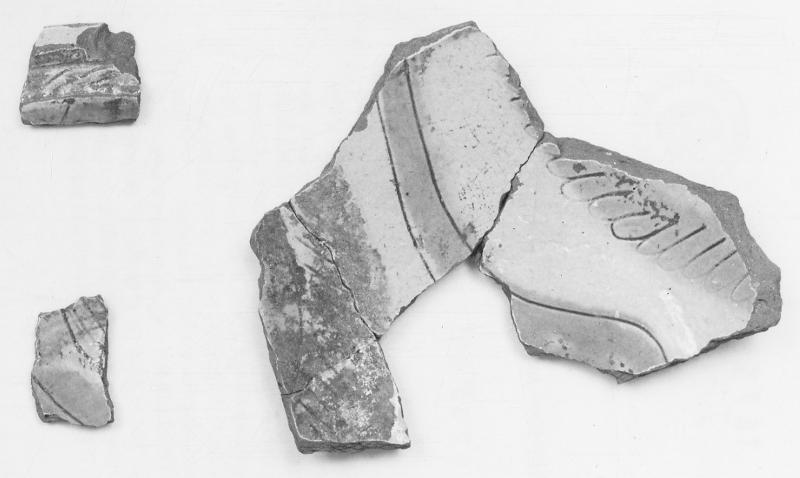 bacino, frammento - bottega padana (fine/inizio secc. XVI/ XVII)