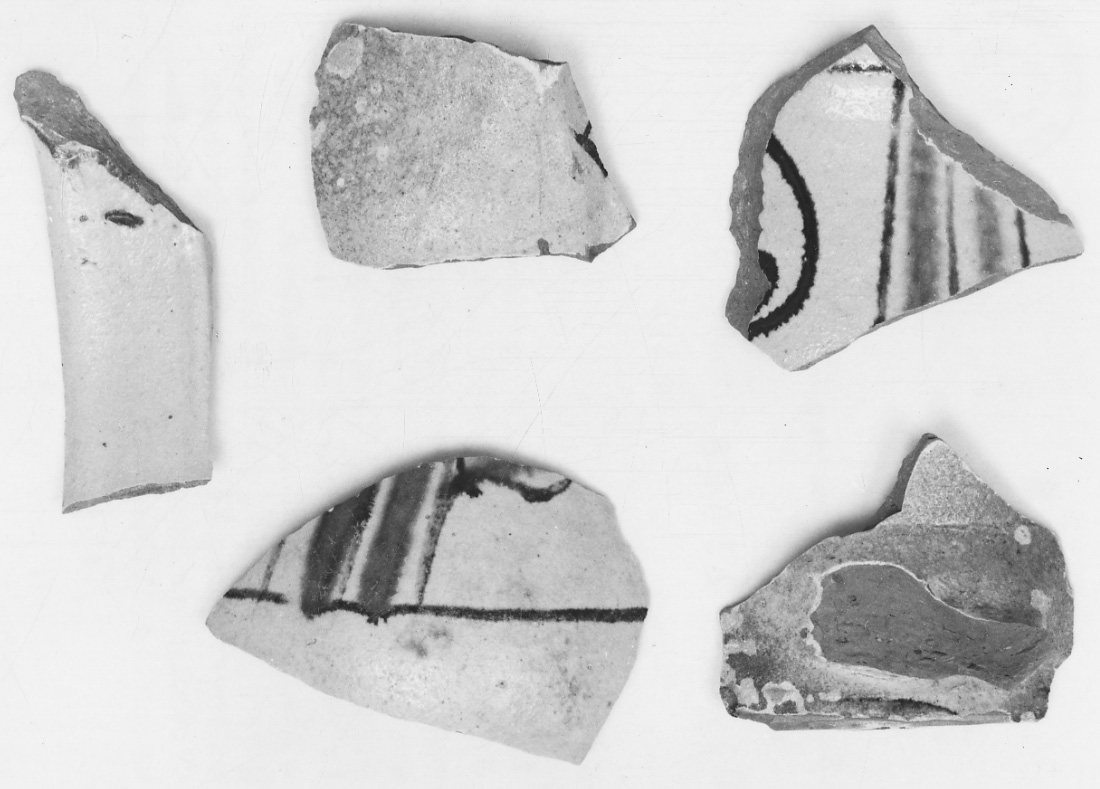 boccale, frammento - bottega padana (fine/inizio secc. XV/ XVI)