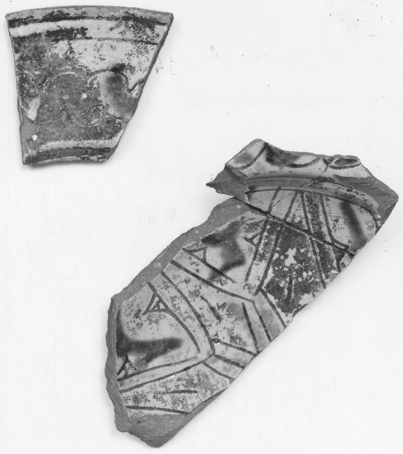 piatto, frammento - bottega padana (sec. XV, sec. XVI)