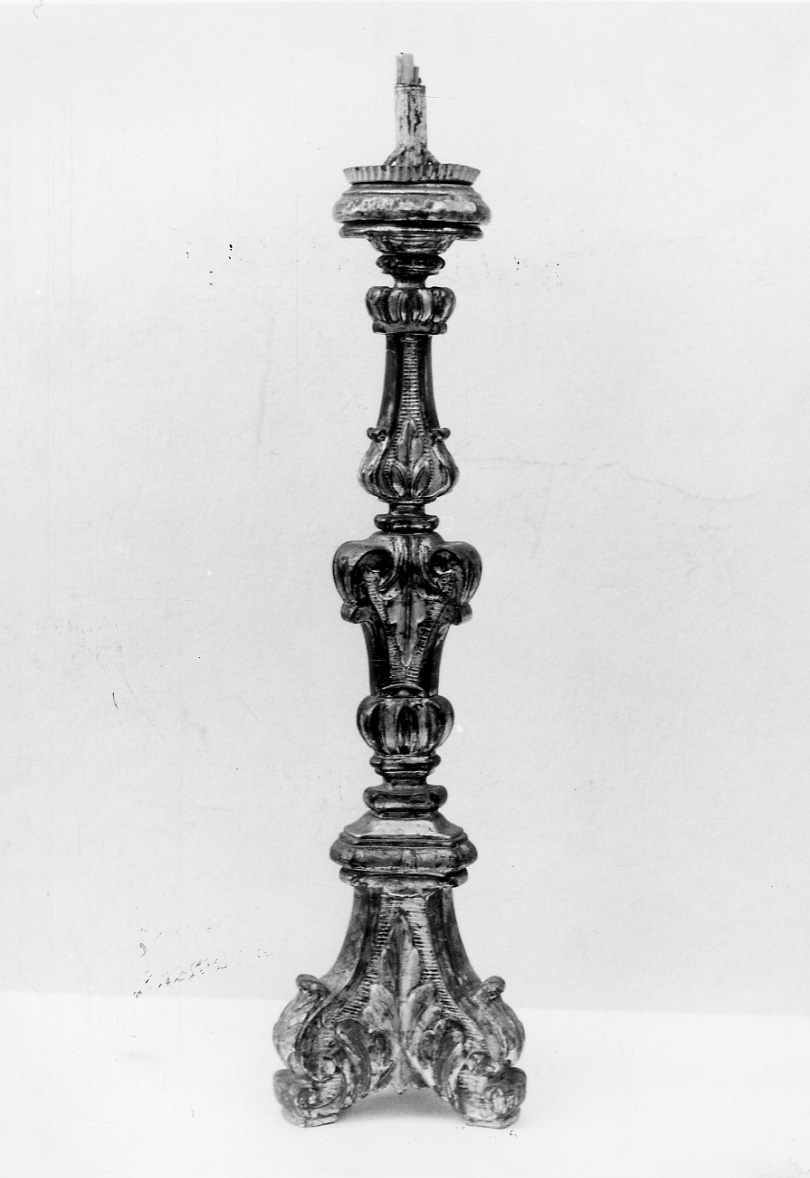 candelabro, opera isolata - bottega piemontese (sec. XVIII)