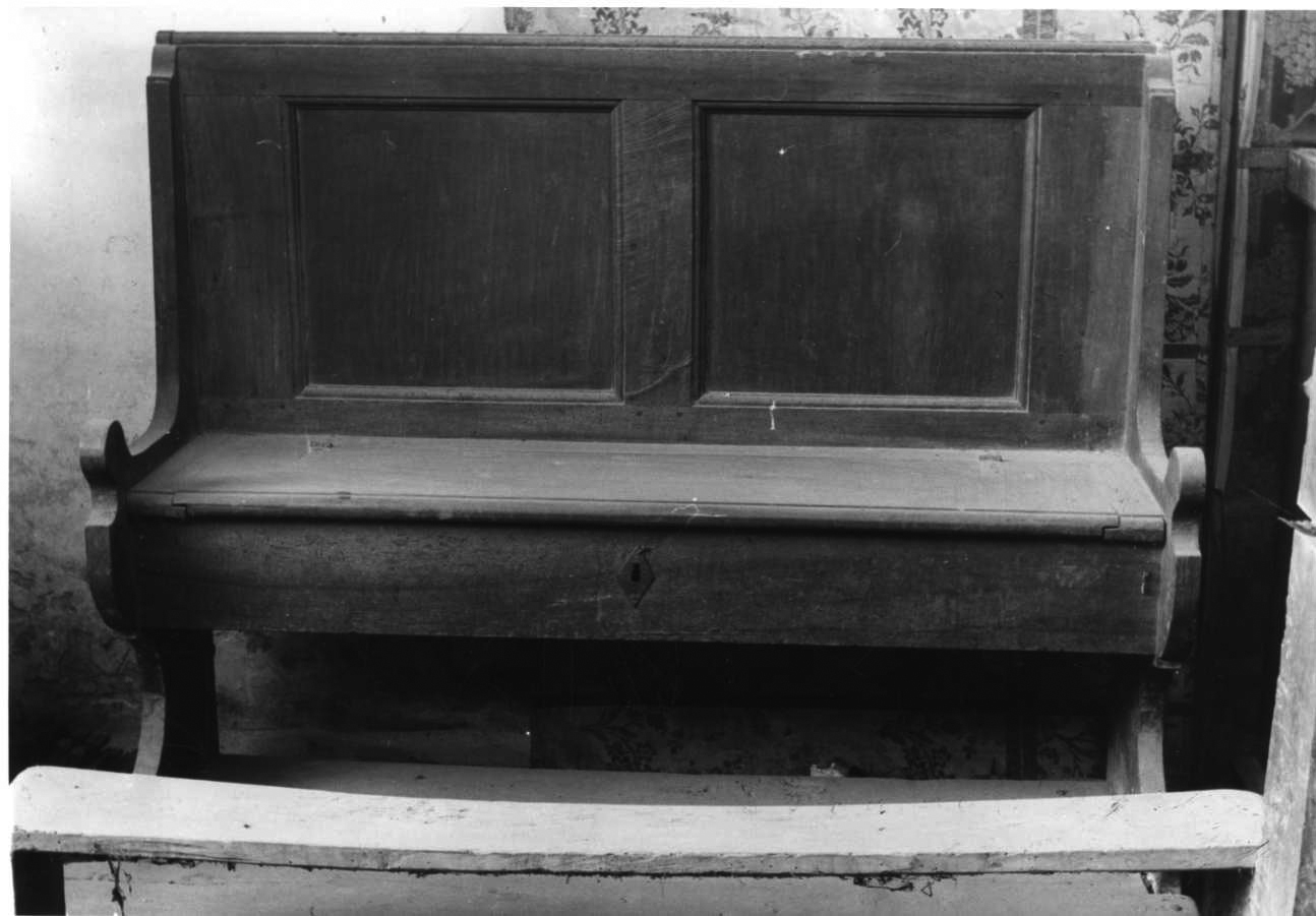 banco di confraternita, opera isolata - bottega piemontese (sec. XVIII)