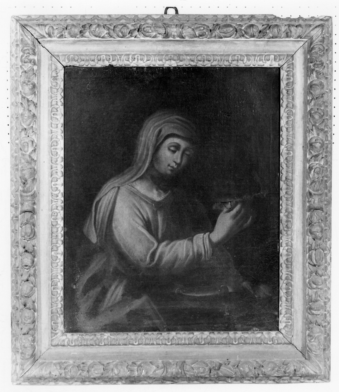 Santa (dipinto, opera isolata) - ambito piemontese (inizio sec. XVIII)