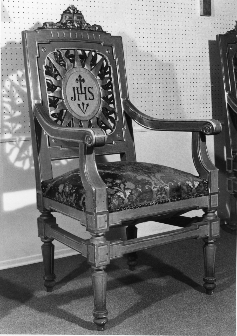 sedia, serie - bottega piemontese (fine/inizio secc. XVIII/ XIX)