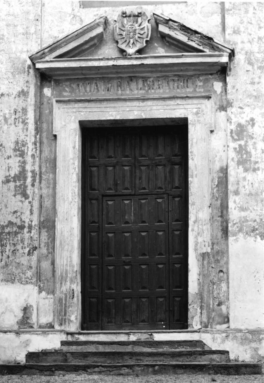 mostra di porta, elemento d'insieme di Soncato Domenico (secondo quarto sec. XVII)