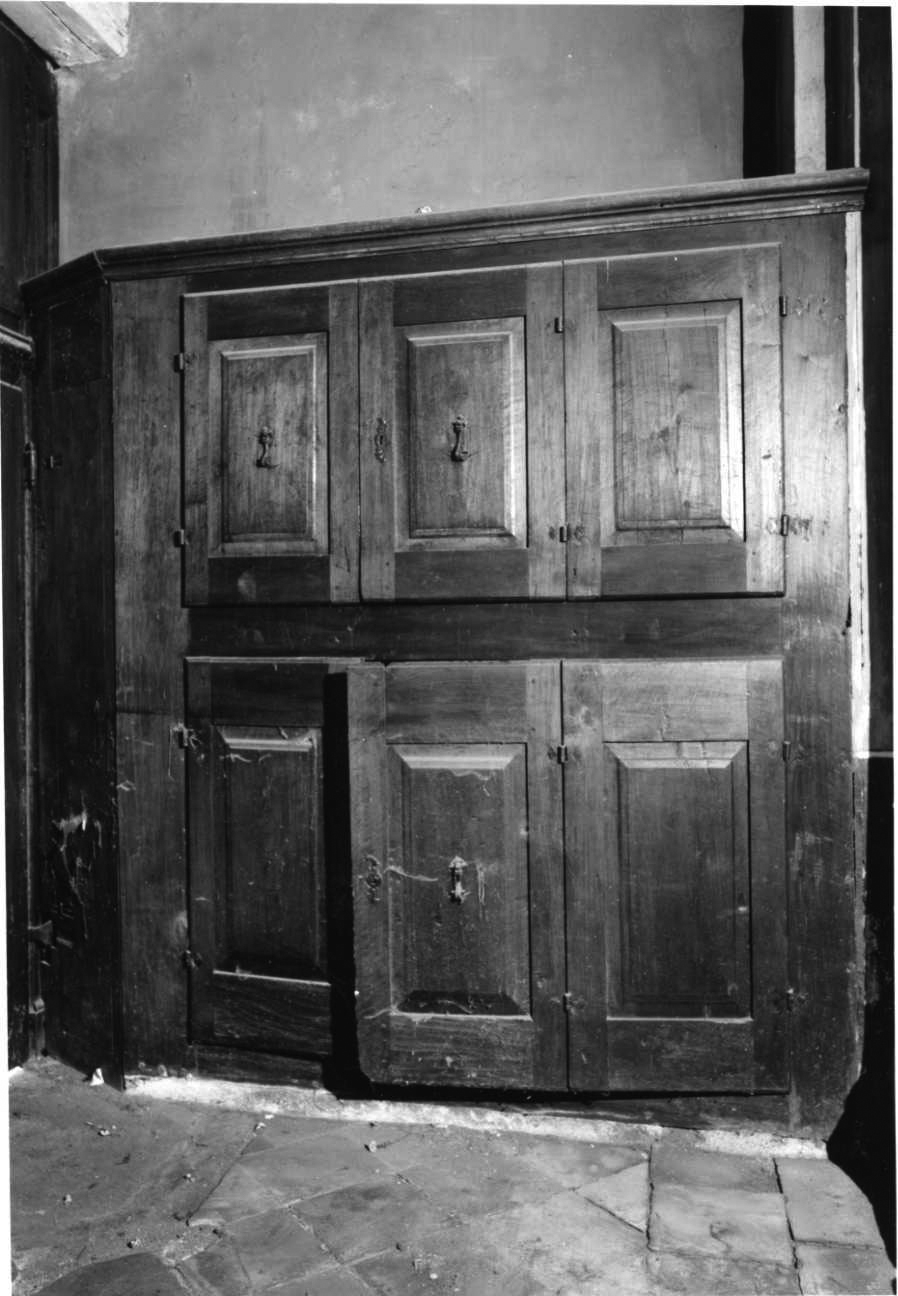 armadio - a muro, opera isolata - bottega piemontese (metà sec. XVII)