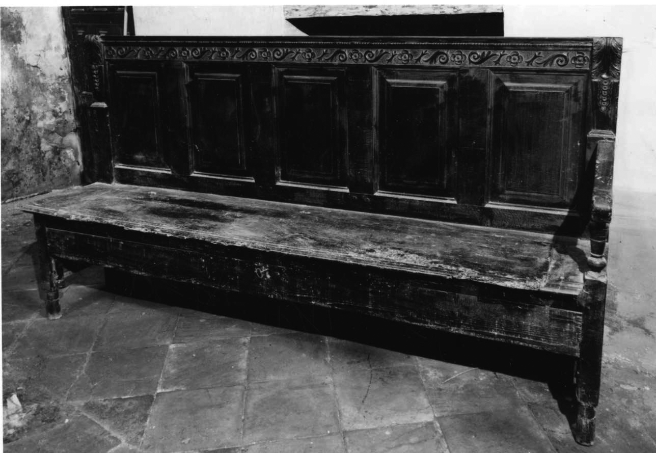 cassapanca, opera isolata - bottega piemontese (seconda metà sec. XVIII)