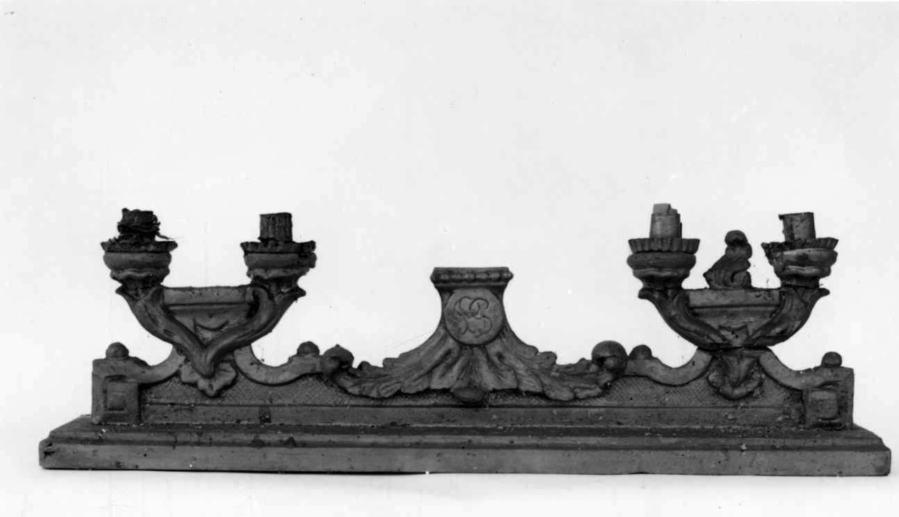 candelabro, opera isolata - bottega piemontese (sec. XVIII)