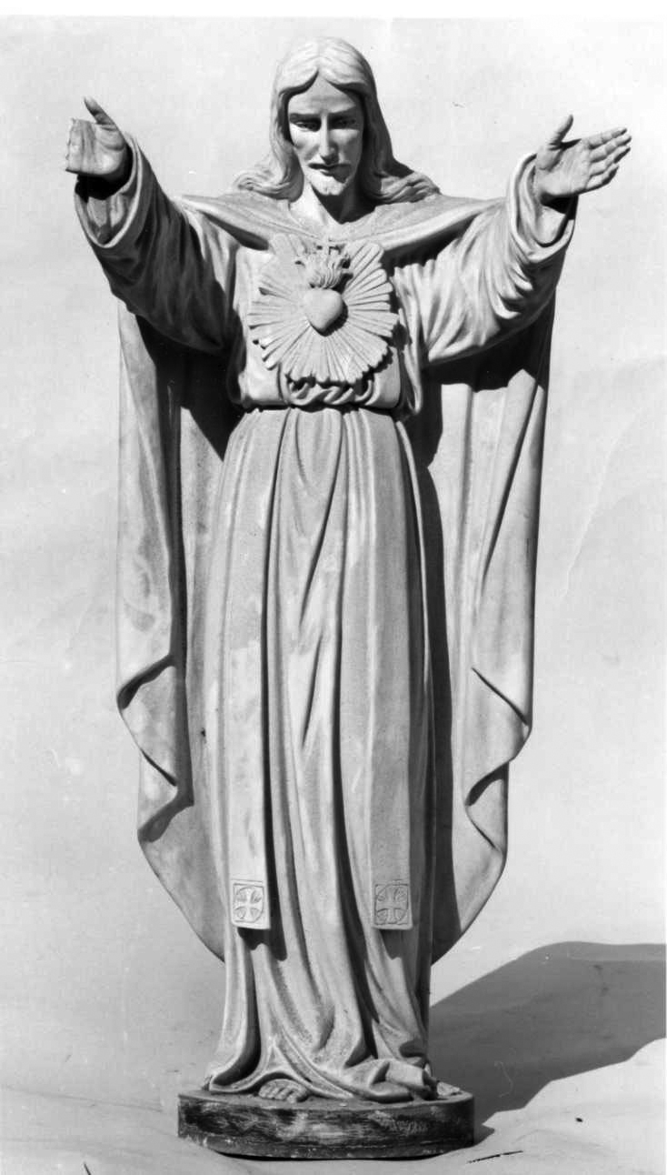 Cristo redentore benedicente (statua, opera isolata) - bottega piemontese (fine sec. XIX)