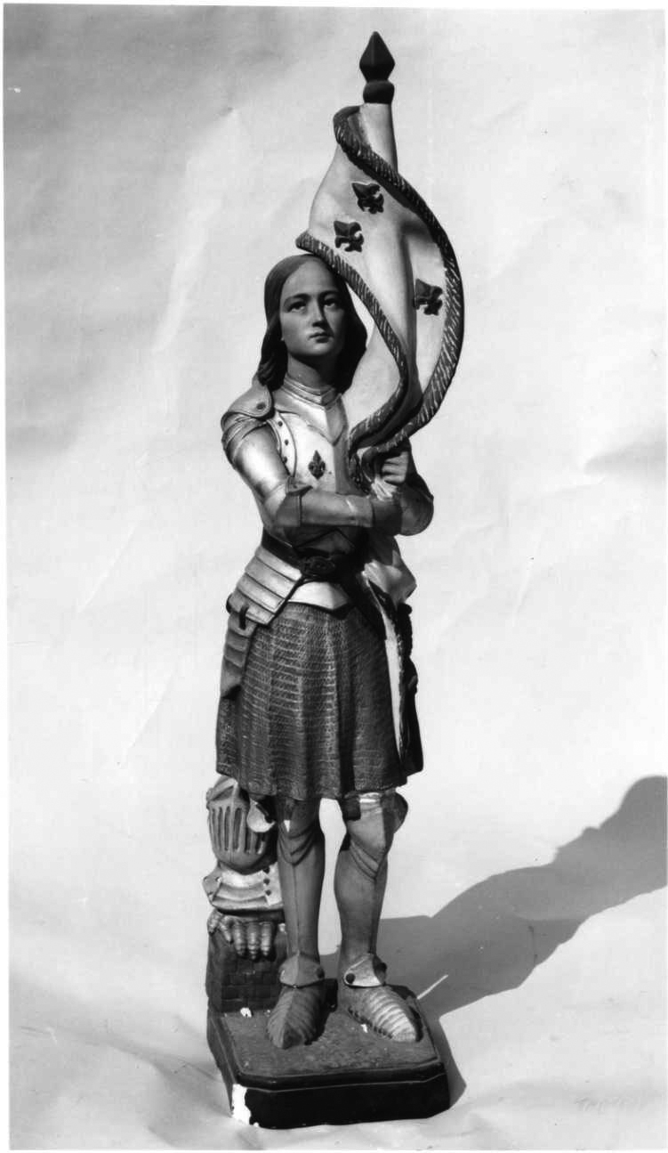 Santa Giovanna d'Arco vergine (statua, opera isolata) - bottega piemontese (fine sec. XIX)