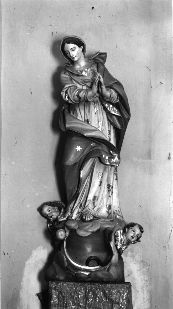 Immacolata Concezione (statua, opera isolata) - bottega piemontese (sec. XVIII)