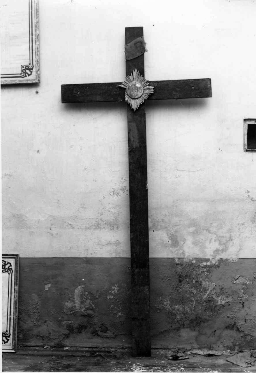 croce processionale, opera isolata - bottega piemontese (sec. XIX)