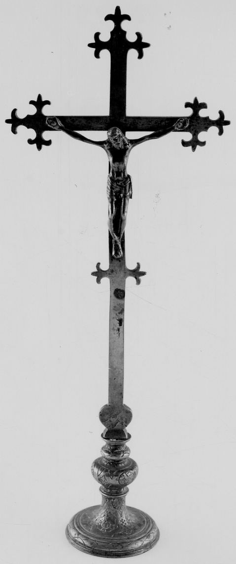 Cristo crocifisso (croce d'altare, opera isolata) - bottega piemontese-savoiarda, bottega piemontese (sec. XVII, sec. XVIII)