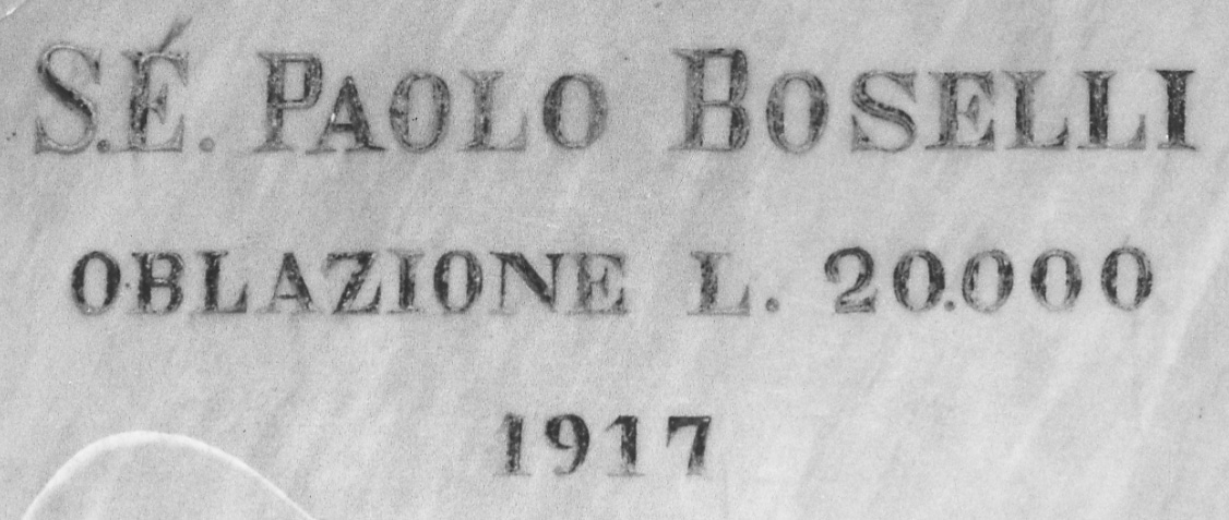 lapide commemorativa, opera isolata - bottega piemontese (primo quarto sec. XX)