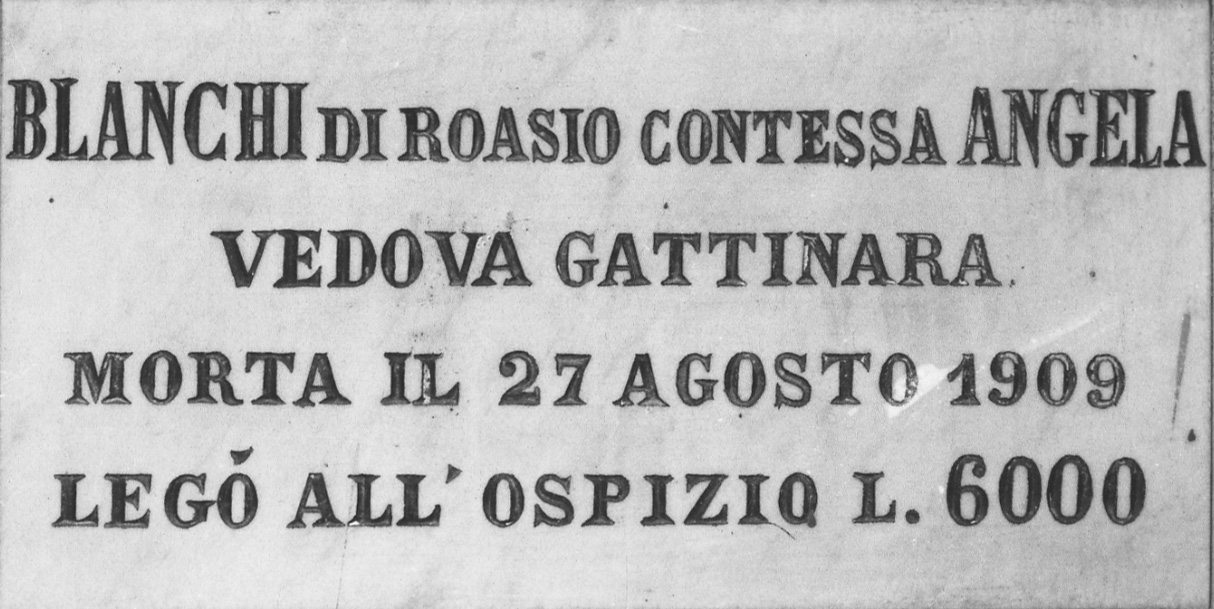 lapide commemorativa, opera isolata - bottega piemontese (inizio sec. XX)