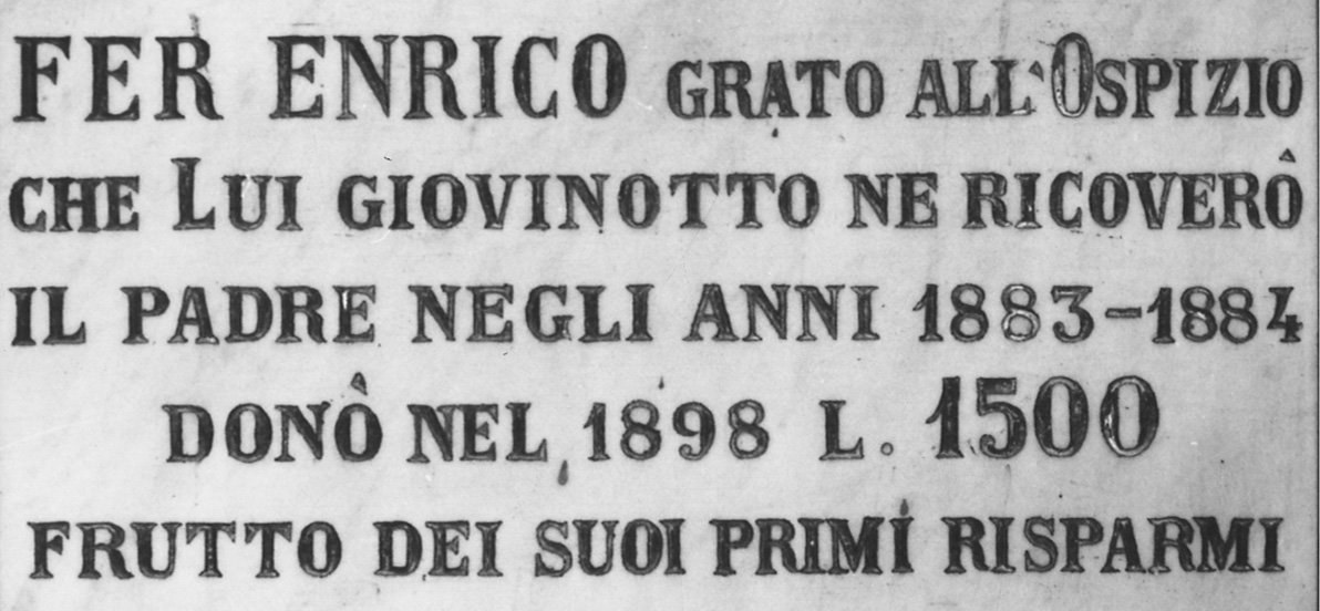 lapide commemorativa, opera isolata - bottega piemontese (fine sec. XIX)