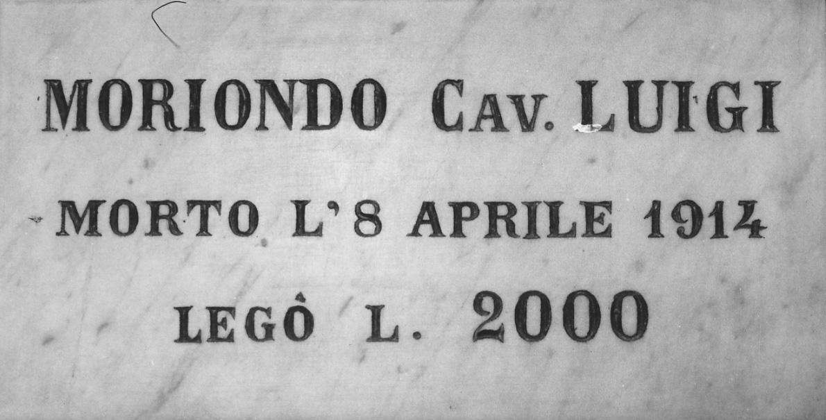 lapide commemorativa, opera isolata - bottega piemontese (primo quarto sec. XX)
