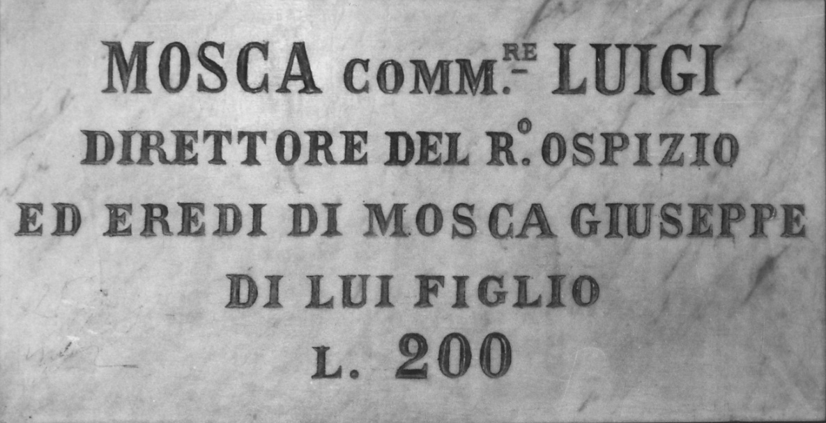 lapide commemorativa, opera isolata - bottega piemontese (primo quarto sec. XX)