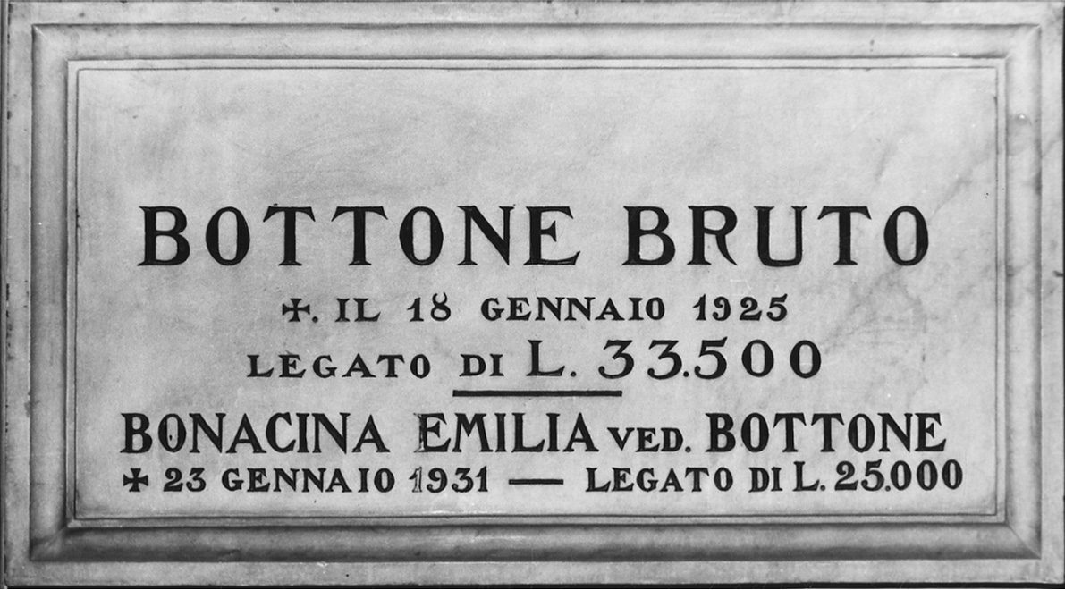 lapide commemorativa, opera isolata - bottega piemontese (secondo quarto sec. XX)