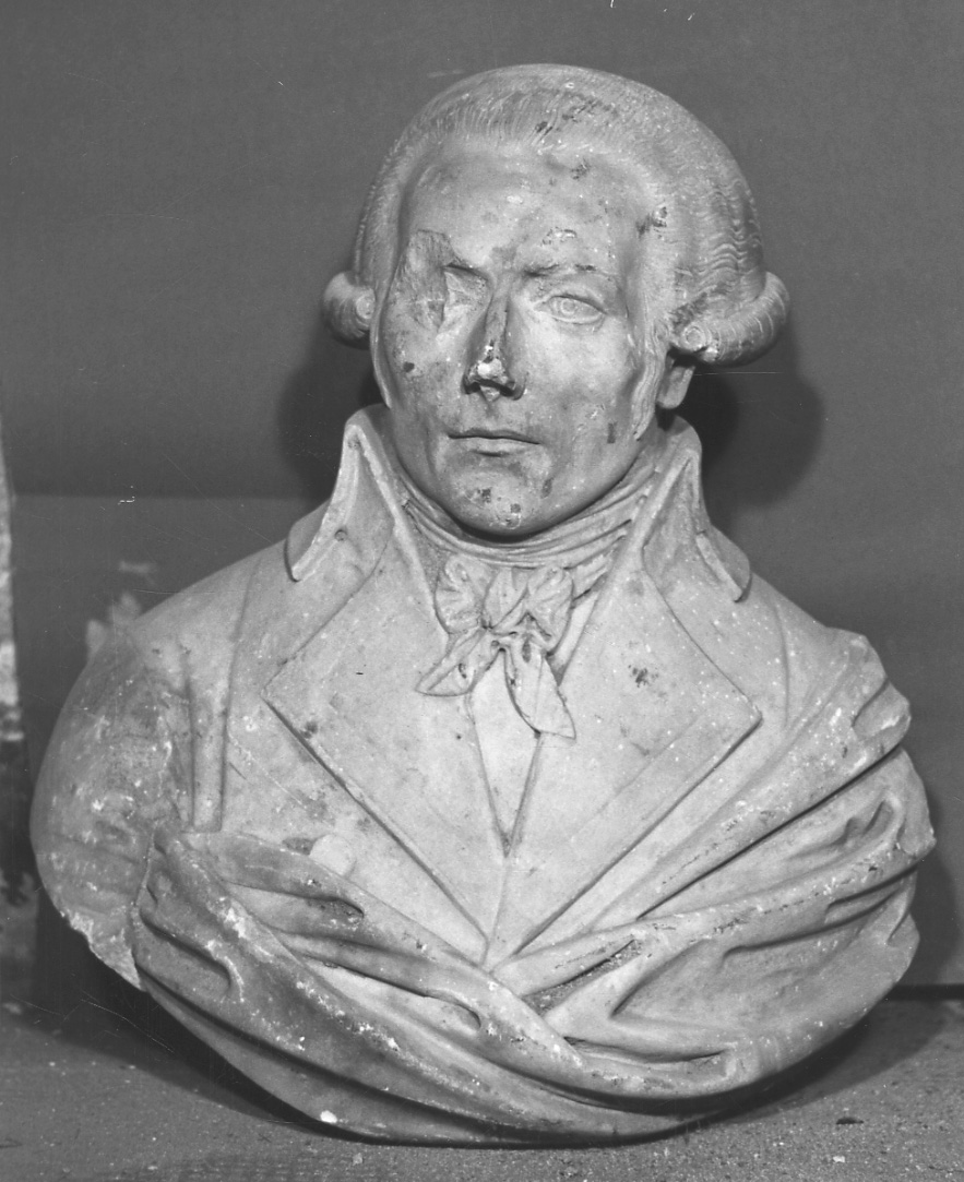 ritratto d'uomo (busto, opera isolata) - bottega piemontese (ultimo quarto sec. XVIII)