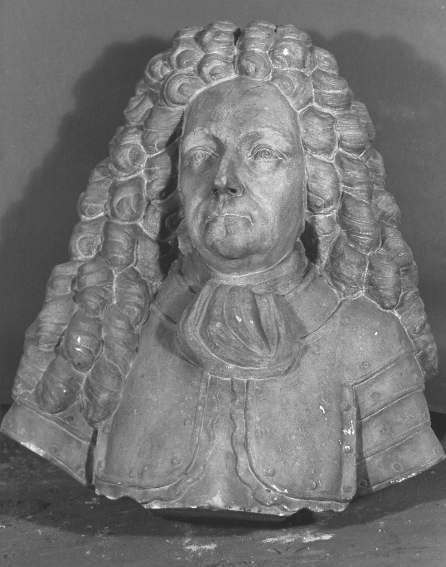 ritratto d'uomo (busto, opera isolata) - bottega piemontese (fine/inizio secc. XVII/ XVIII)