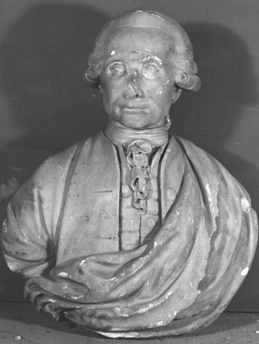 ritratto d'uomo (busto, opera isolata) - bottega piemontese (terzo quarto sec. XVIII)