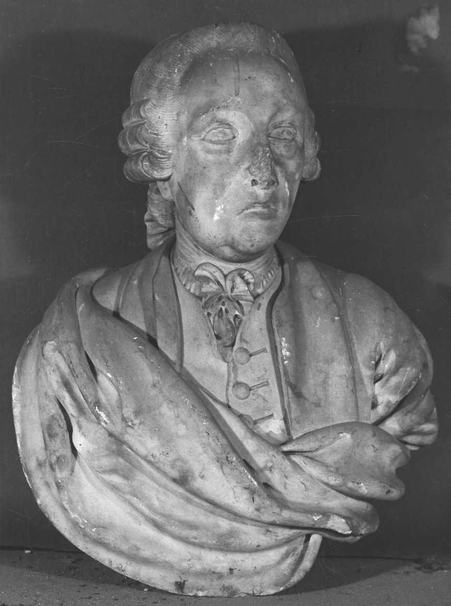 ritratto d'uomo (busto, opera isolata) - bottega piemontese (terzo quarto sec. XVIII)