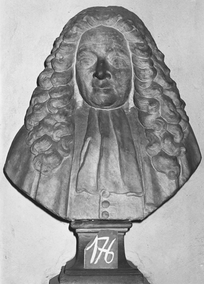 ritratto di Giovanni Rondoletti (busto, opera isolata) di Carlone Giovanni Domenico (primo quarto sec. XVIII)