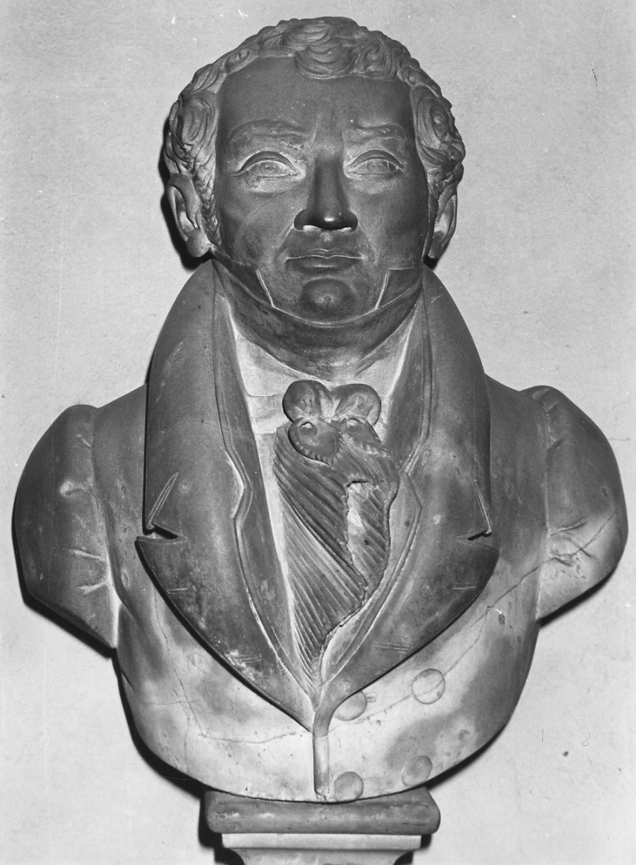 ritratto di Iacopo Barovero (busto, opera isolata) - bottega piemontese (secondo quarto sec. XIX)