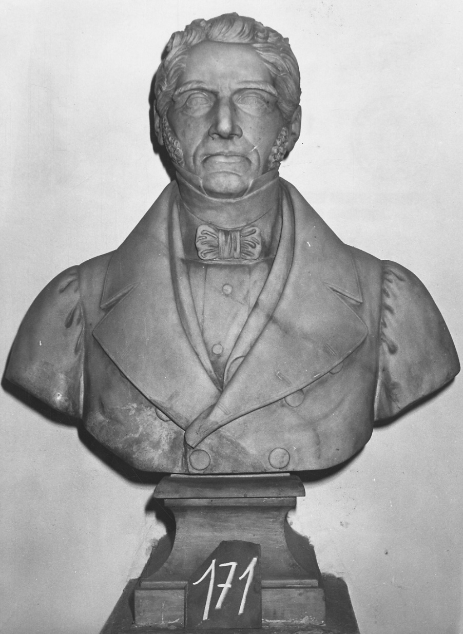 ritratto di Paolo Luigi Rignon (busto, opera isolata) di Ferrero Luigi (secondo quarto sec. XIX)