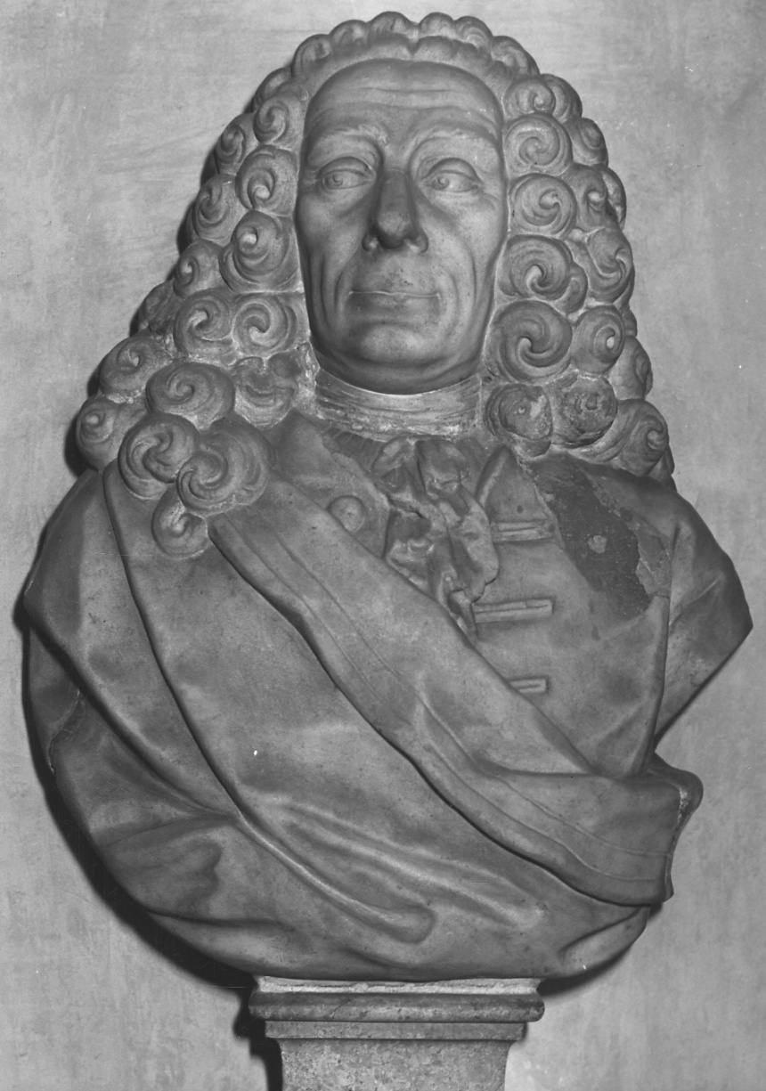 ritratto di Giovanni Battista Perruca (busto, opera isolata) di Ladatte Francesco (metà sec. XVIII)