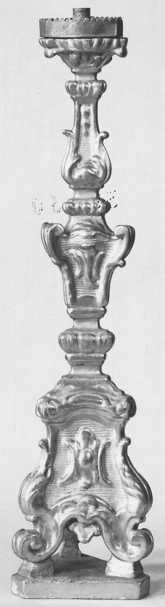 candeliere, serie - bottega piemontese (metà sec. XVIII)