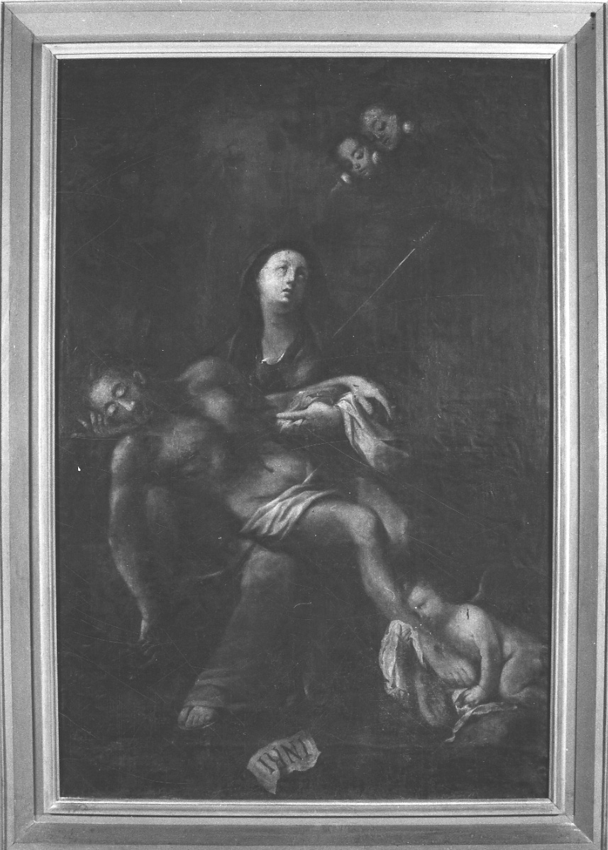 Pietà (dipinto, opera isolata) - ambito piemontese (metà sec. XVII)