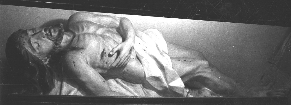 Cristo morto (scultura, opera isolata) - ambito piemontese (ultimo quarto sec. XIX)
