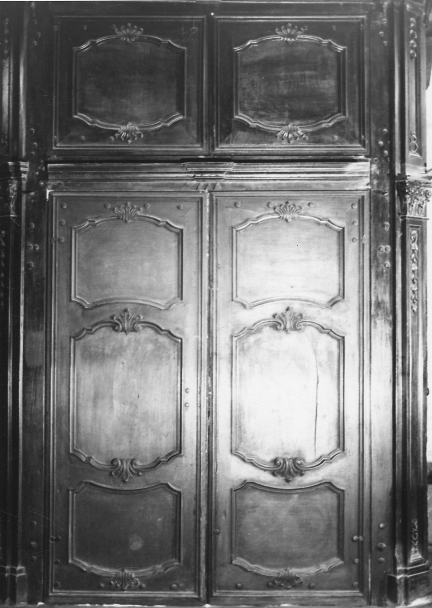 bussola d'ingresso, opera isolata - bottega piemontese (ultimo quarto sec. XIX)