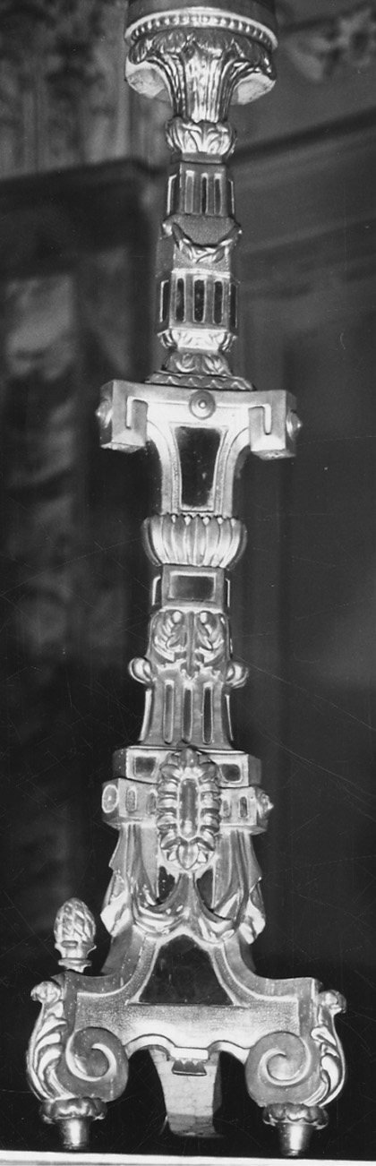 candeliere, serie - bottega piemontese (prima metà sec. XIX)