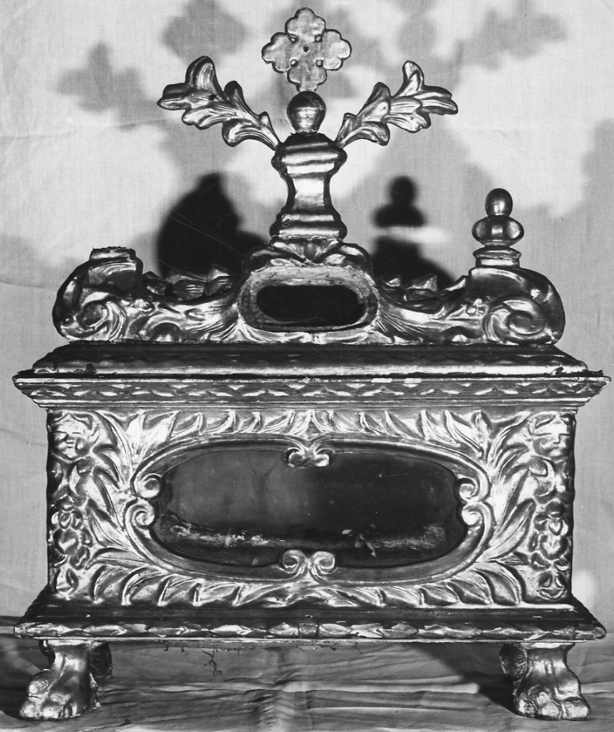 reliquiario a teca, opera isolata - bottega piemontese (seconda metà sec. XVII)