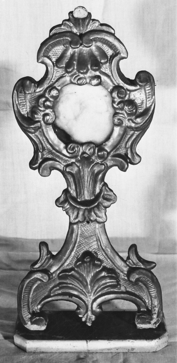 reliquiario - a ostensorio, opera isolata - bottega piemontese (seconda metà sec. XVIII)