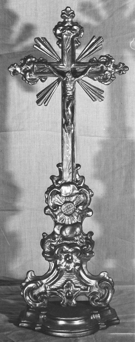 Cristo crocifisso (croce d'altare, opera isolata) - bottega piemontese (ultimo quarto sec. XVIII)