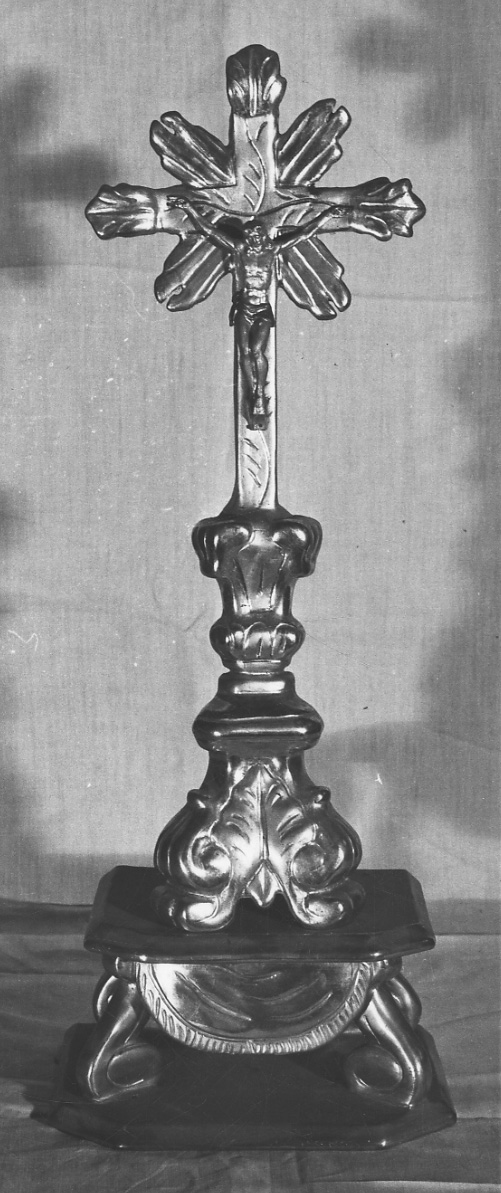 Cristo crocifisso (croce d'altare, opera isolata) - bottega piemontese (prima metà sec. XIX)