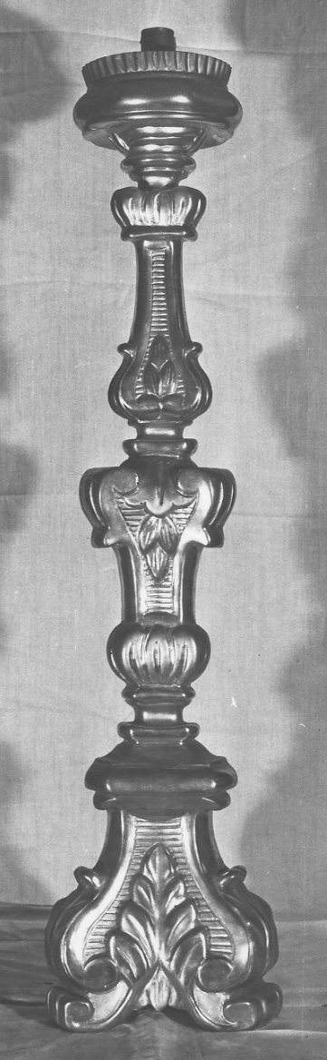 candeliere, serie - bottega piemontese (prima metà sec. XIX)