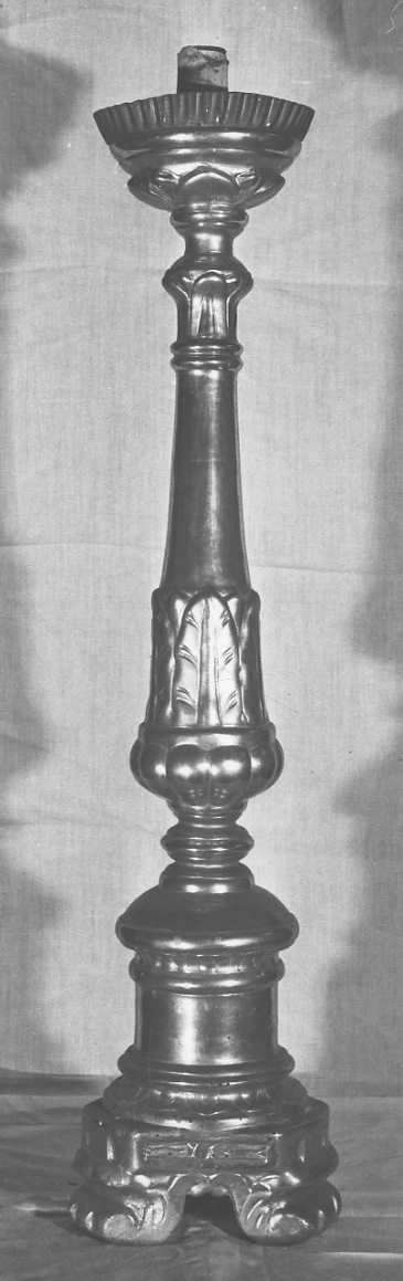 candeliere, serie - bottega piemontese (prima metà sec. XIX)