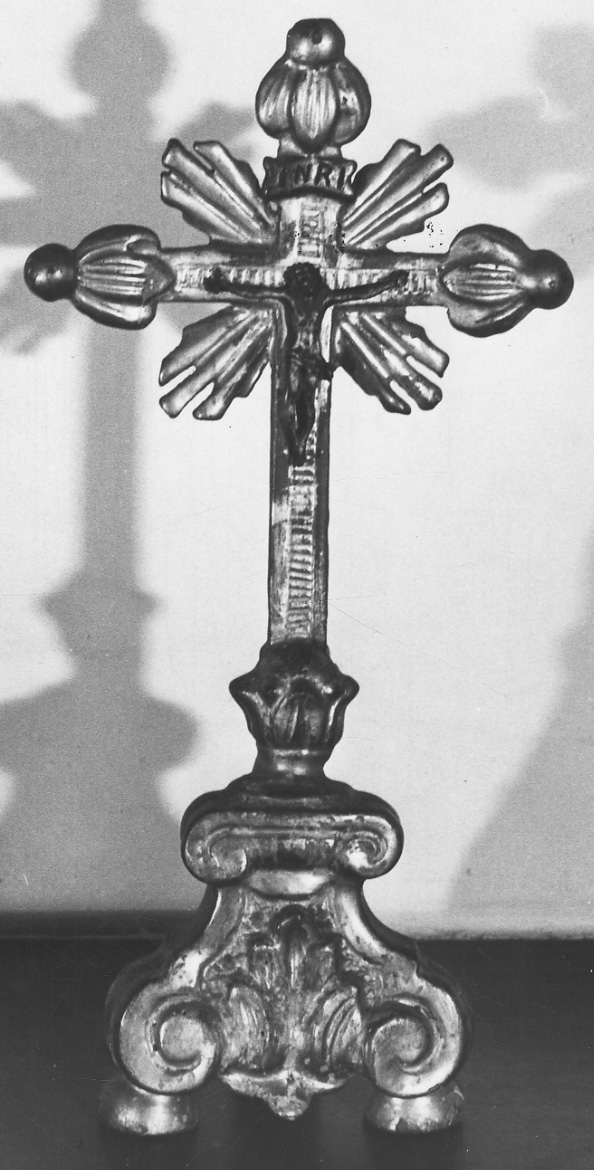 Cristo crocifisso (croce d'altare, opera isolata) - bottega piemontese (seconda metà sec. XVIII)