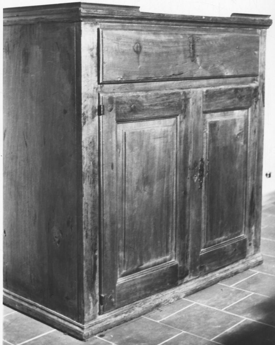 credenza, opera isolata - bottega piemontese (seconda metà sec. XIX)