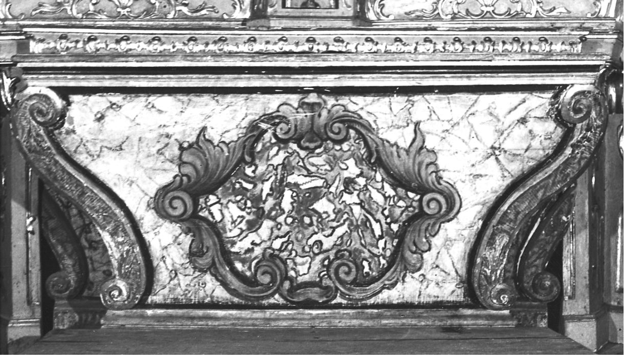 mensa d'altare, opera isolata - bottega piemontese (metà sec. XVIII)