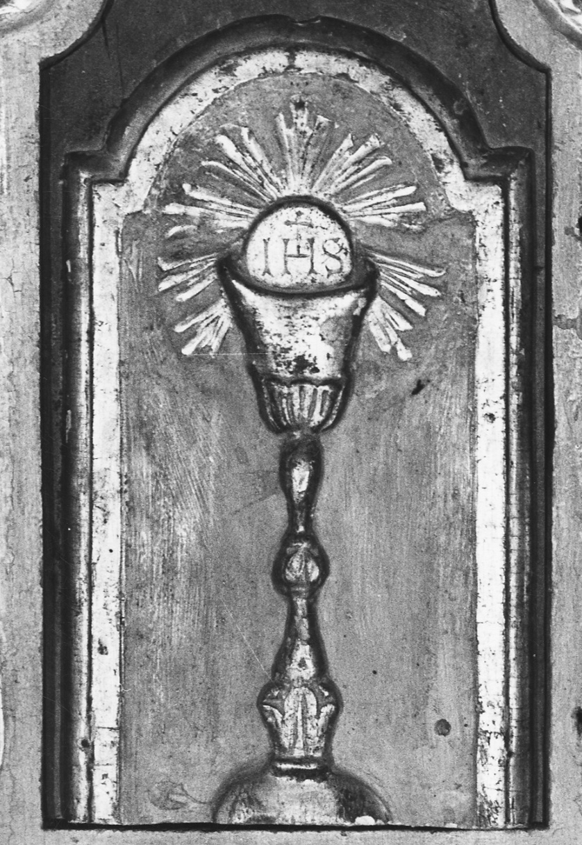 calice eucaristico (sportello di tabernacolo, opera isolata) - bottega piemontese (primo quarto sec. XVIII)