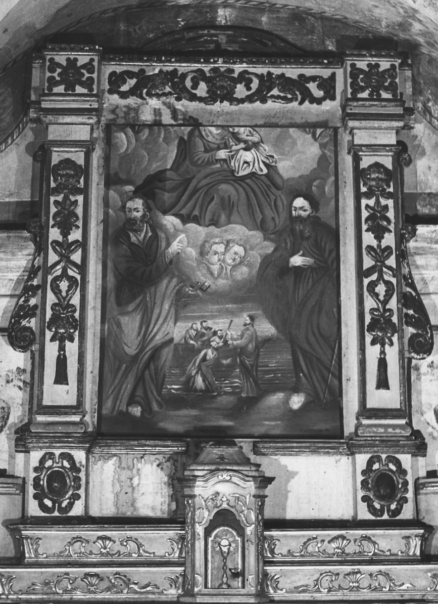 mostra d'altare, opera isolata - bottega piemontese (primo quarto sec. XVIII)