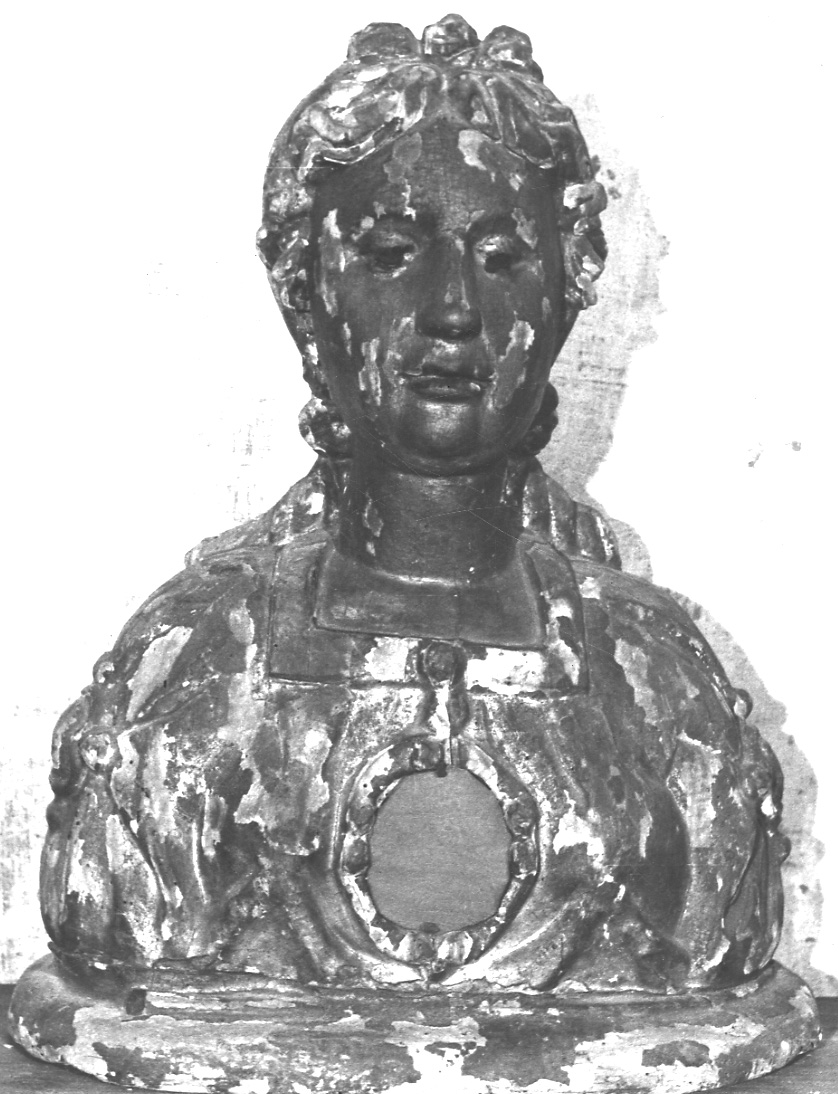 Santa (reliquiario - a busto, opera isolata) - bottega piemontese (prima metà sec. XVII)